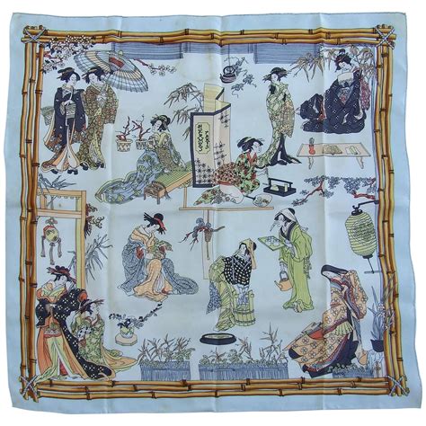 hermes silk scarf japanese|Hermes silk scarf for sale.